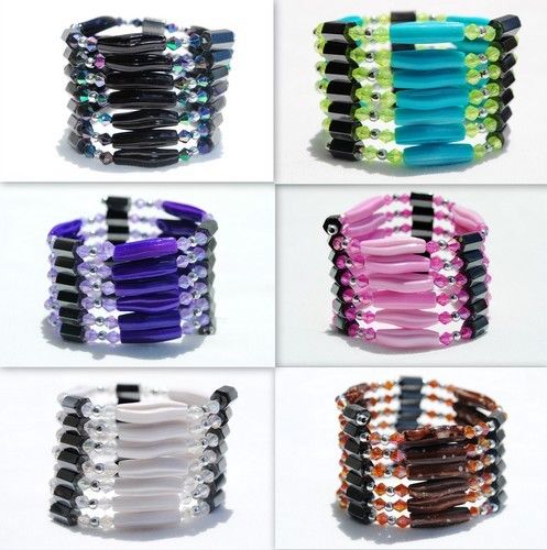 Magnetic Hematite Wraps/Lariats/Necklace/Bracelet for Man Woman Case Pack 120