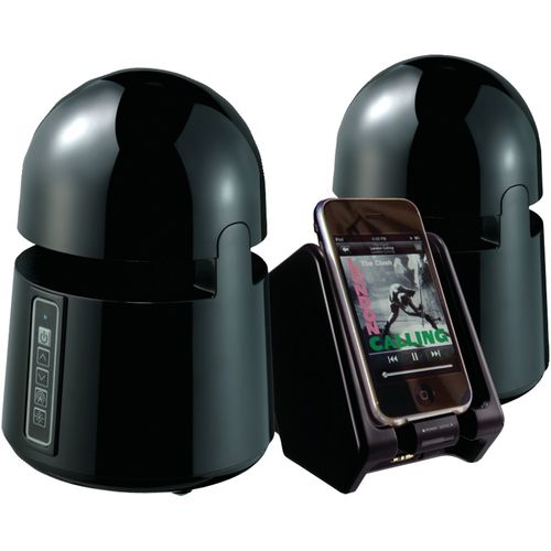 GRACE DIGITAL AUDIO GDI-AQBLT300B Mini Bullets Weatherproof Wireless Speakers (Black)