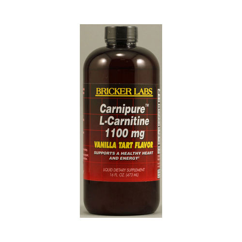 Bricker Labs Carnipure L-Carnitine Vanilla Tart - 1100 mg - 16 fl oz