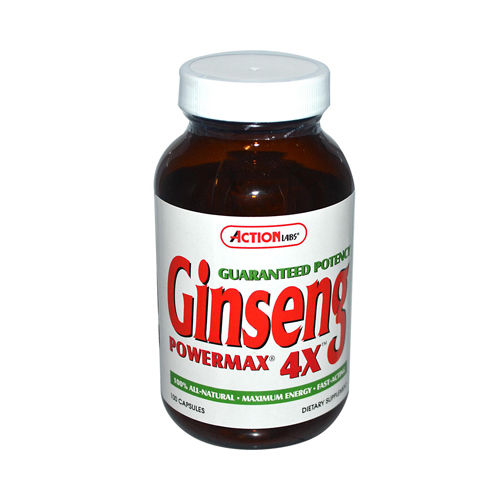 Action Labs Ginseng PowerMax 4X - 100 Capsules