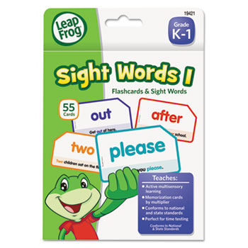 LeapFrog Flash Cards, Sight Words 1, 4 3/4 x 6, 55 Cards