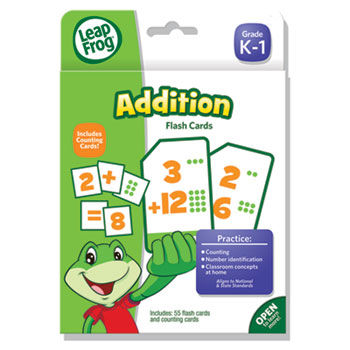 LeapFrog Flash Cards, Addition, 4 3/4 x 6, 80 Cards