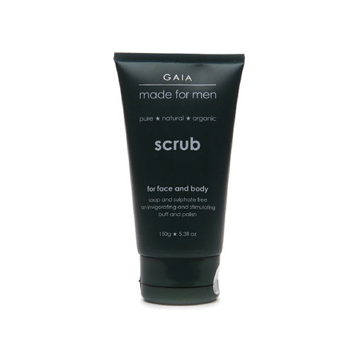 Gaia Skin Naturals Men's Face and Body Scrub - 5.3 oz