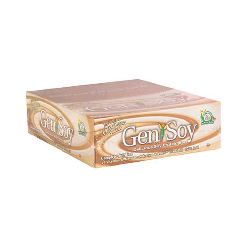 Genisoy Protein Bar - Creamy Peanut Yogurt - Case of 12 - 1.98 oz