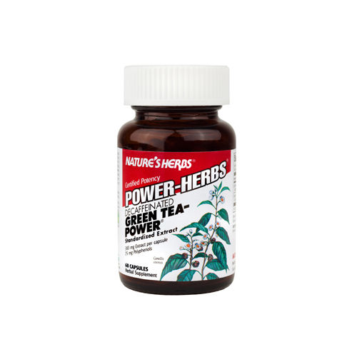 Nature's Herbs Caffeine Free Green Tea Power - 60 Capsules