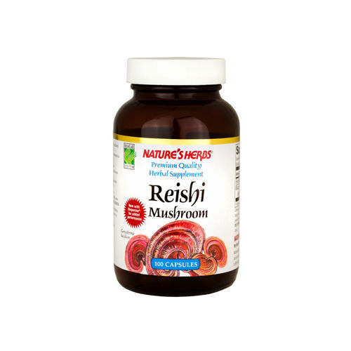 Nature's Herbs Reishi Mushroom - 600 mg - 100 Capsules