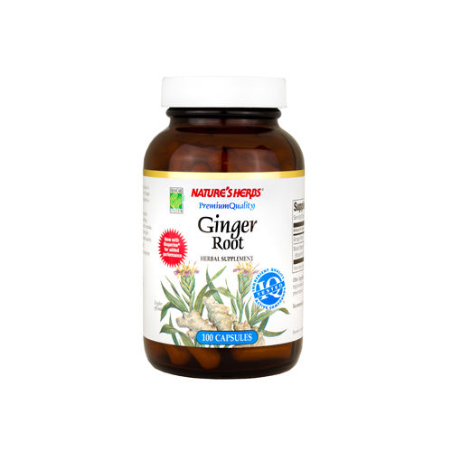 Nature's Herbs Ginger Root - 100 Capsules