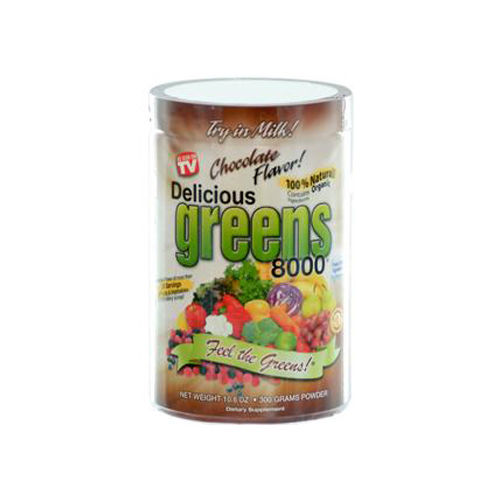 Greens World Delicious Greens 8000 Chocolate - 10.6 oz