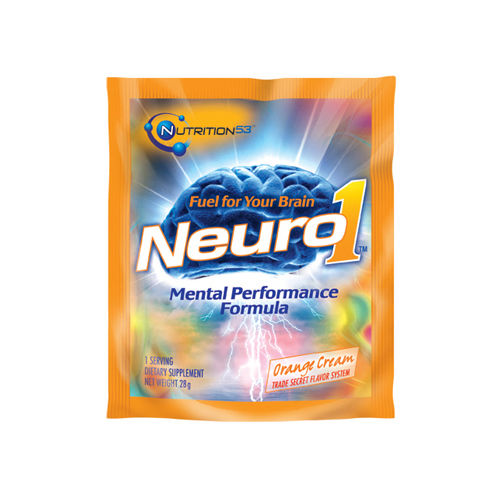 Nutrition53 Neuro1 Mental Performance Packets - Orange - Case of 15 - 31 Grams