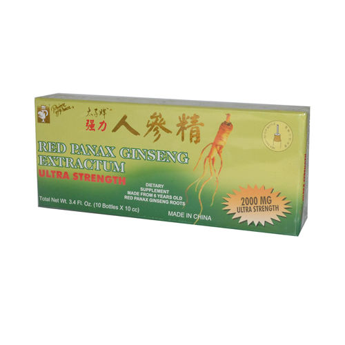Prince of Peace Red Panax Ginseng Extractum Ultra Strength - 10 Vials