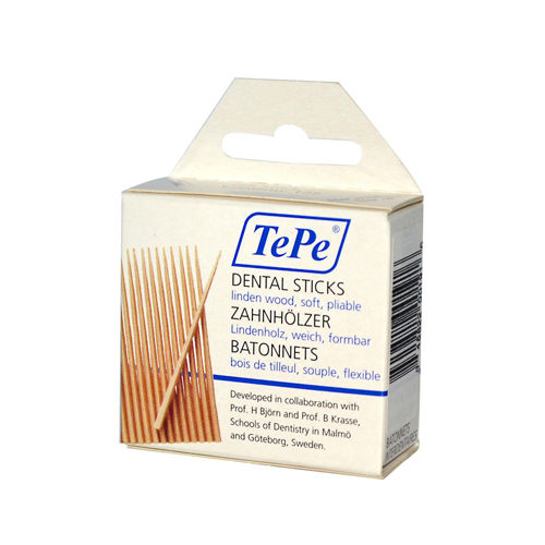 Tepe Oral Health Care Dental Sticks - Linden Wood - Soft - 125 Pack