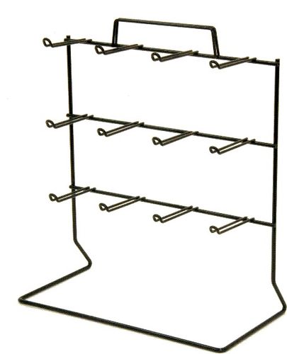 12-Peg Loop Hook Rack (Black) Case Pack 10