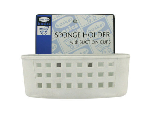 Sink sponge holder with suction cups