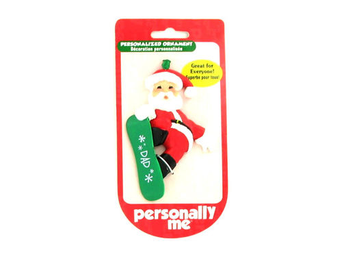 &quot;Dad&quot; Santa resin ornament