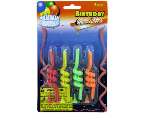 Spiral birthday candles