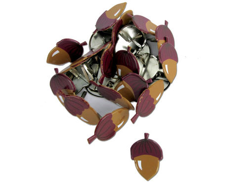 Decorative acorn brads