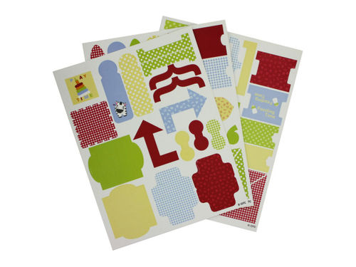 Baby stickers for scrapbooking, cardstock