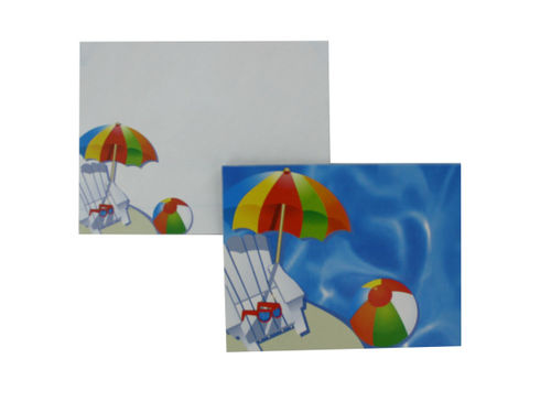 Pool party notecards with envelopes, pack of 12