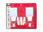 Cake decorating set, 8 pieces