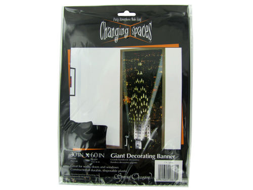 City Lights giant decorating banner