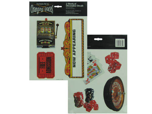 Las Vegas decorative decals, 7 total