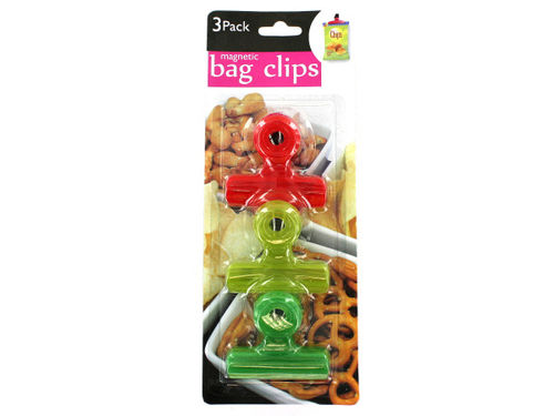Magnetic bag clips