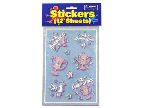 Gymnastics Sticker Sheets