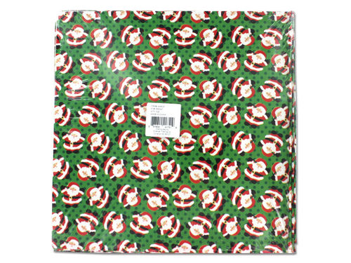 Santa Print Flat Wrap