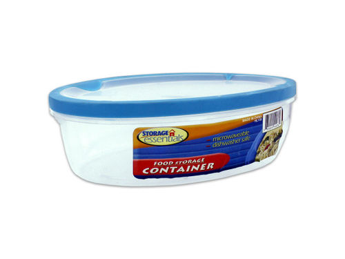 Oval food storage container
