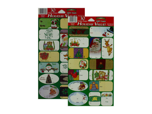 To and From holiday stick labels, pack of 30