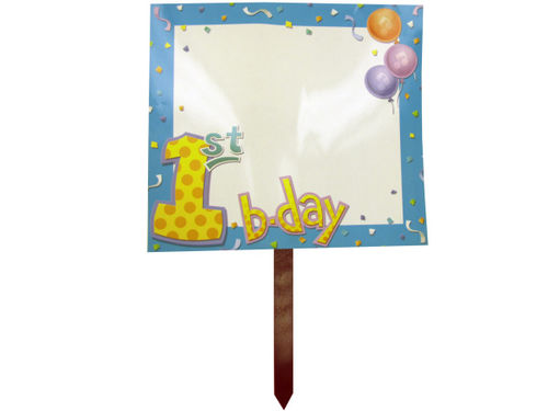 My 1st Birthday lawn sign