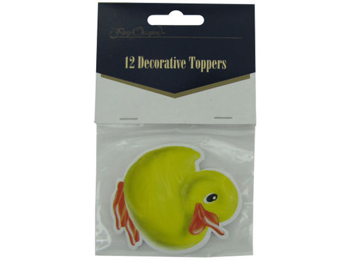 Decorative duck toppers, pack of 12
