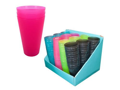 Plastic tumbler display