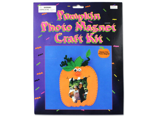 Pumpkin photo magnet craft kit
