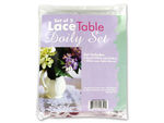 Lace table doily set