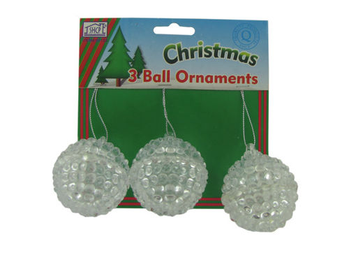 Ball ornaments, pack of 3