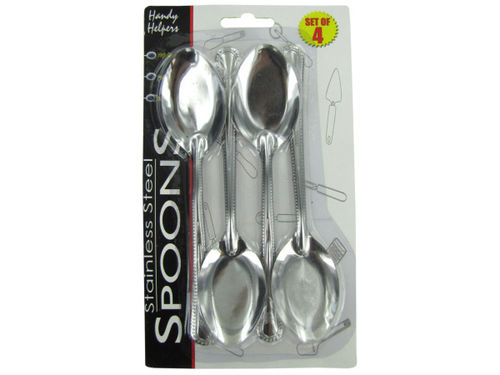 Stainless steel tablespoons, set of 4