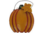 Hanging tin pumpkin