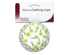 Baking cups with spring flower design