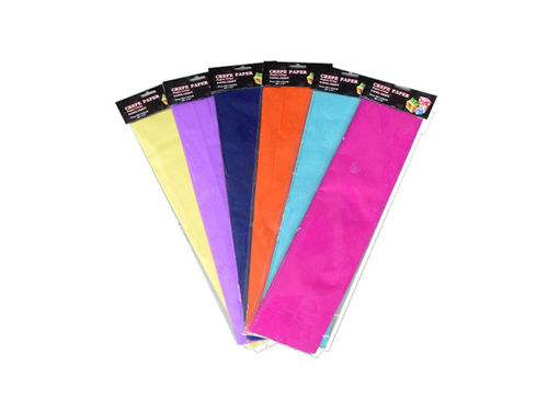 Crepe paper, assorted bright colors