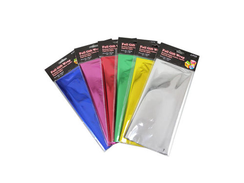 Foil gift wrap, assorted metallic colors