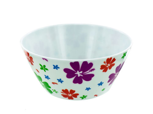 Melamine bowl with flower print