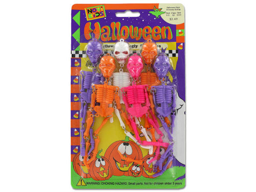 Dangling Halloween skeletons