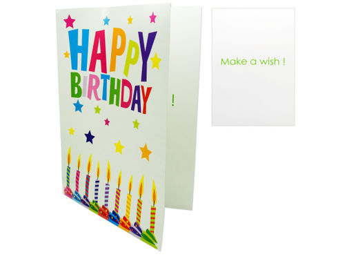 Extra large birthday card with envelope