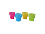Plastic cups, set of 4
