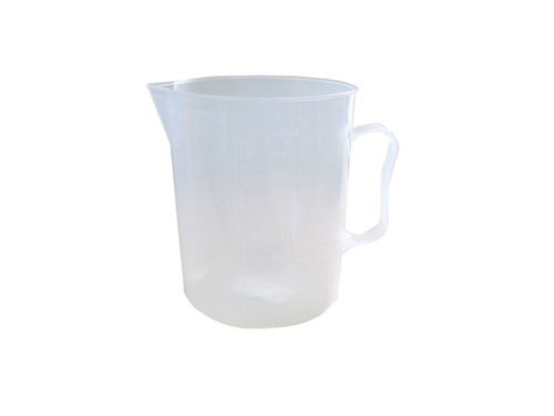 Plastic measuring jug with handle