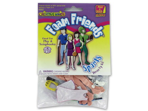 Sports theme foam friends