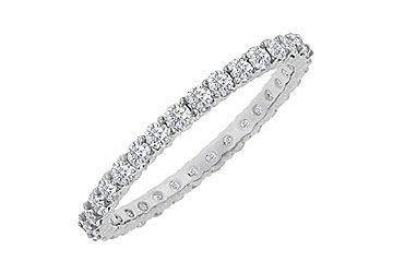 Diamond Eternity Bangle  18K White Gold - 6.00 CT Diamonds
