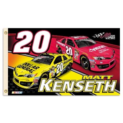 Matt Kenseth #20 2-Sided 3 Ft. X 5 Ft. Flag W/Grommets