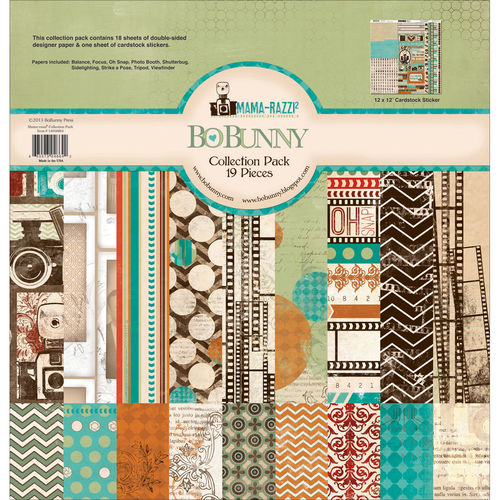 Mama-Razzi2 Collection Pack 12""X12""-18 Double-Sided Papers + Sticker Sheet